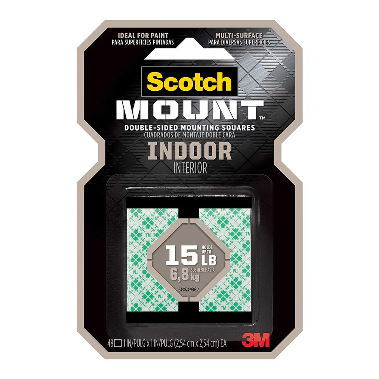 Scotch Mounting Squares 111H-SQ-48 Indoor 25mm Pack Of 48 - Nail Gallerys