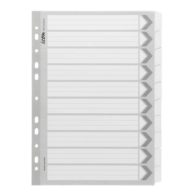 Icon Cardboard Dividers With Reinforced Tabs 10 Tab - Nail Gallerys