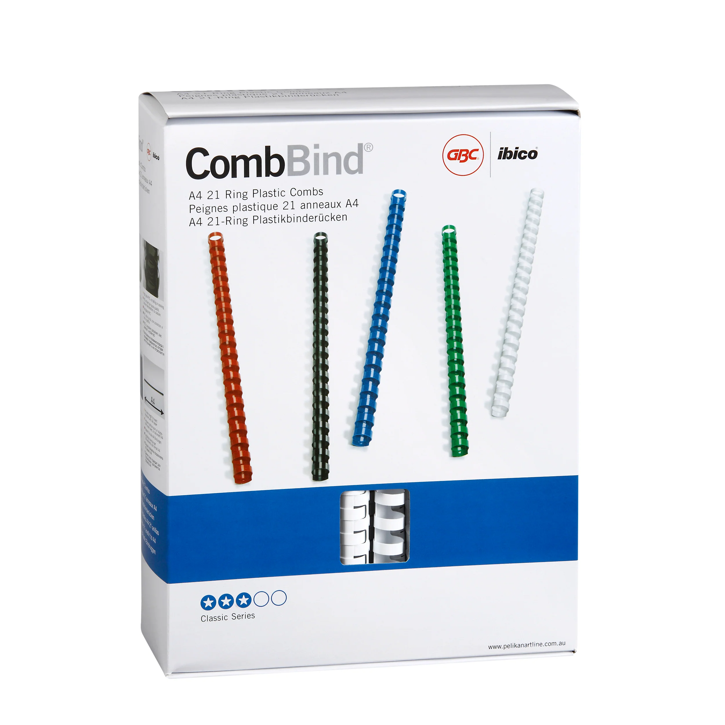 GBC Plastic 21 Loop 16mm White Pack Of 100 - Nail Gallerys