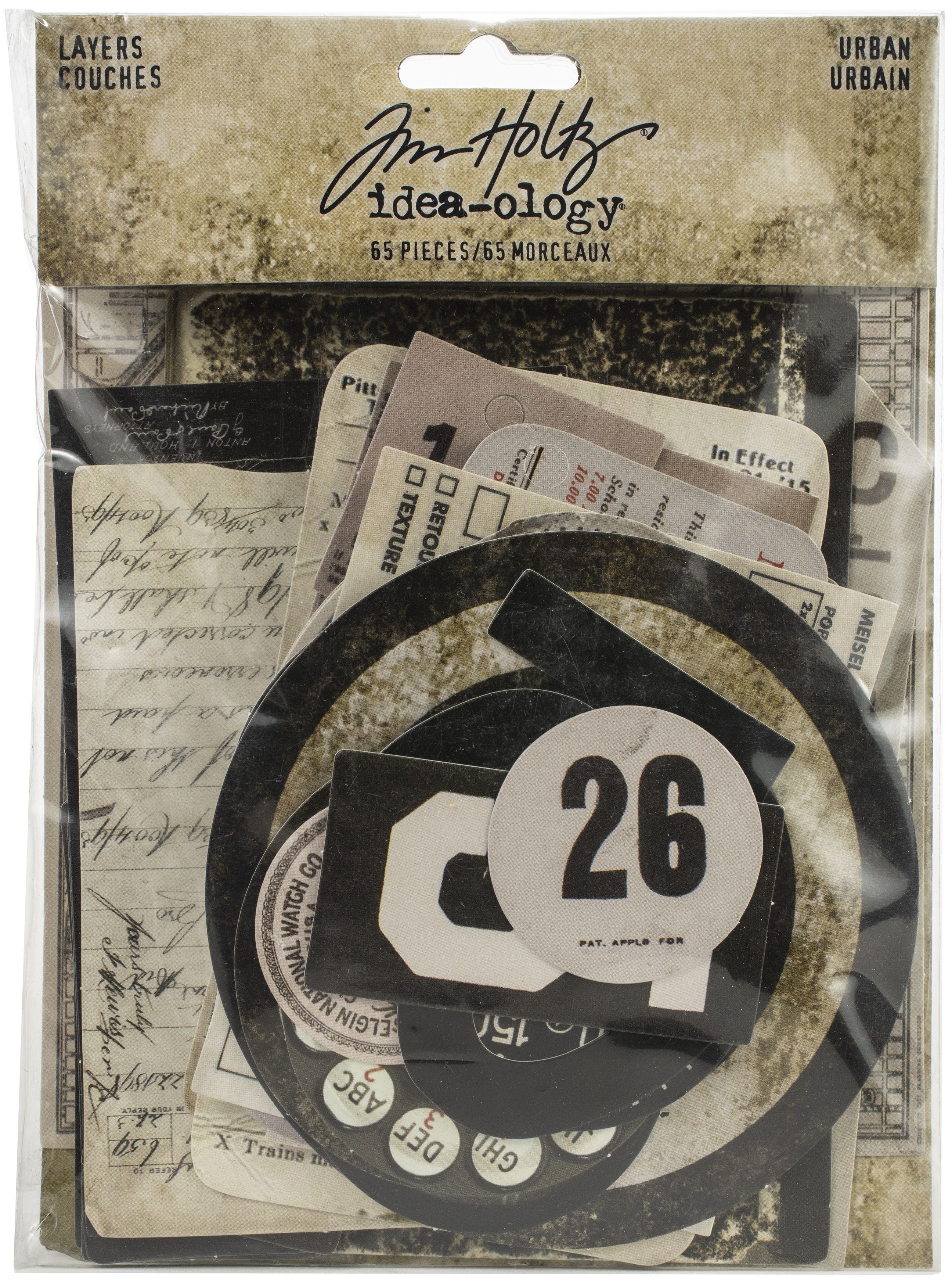 Tim Holtz Idea-Ology Layers Urban 65 Pieces - Nail Gallerys