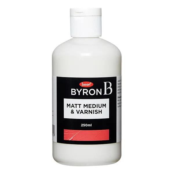 Jasart Byron 250ml Matt Medium & Varnish - Nail Gallerys