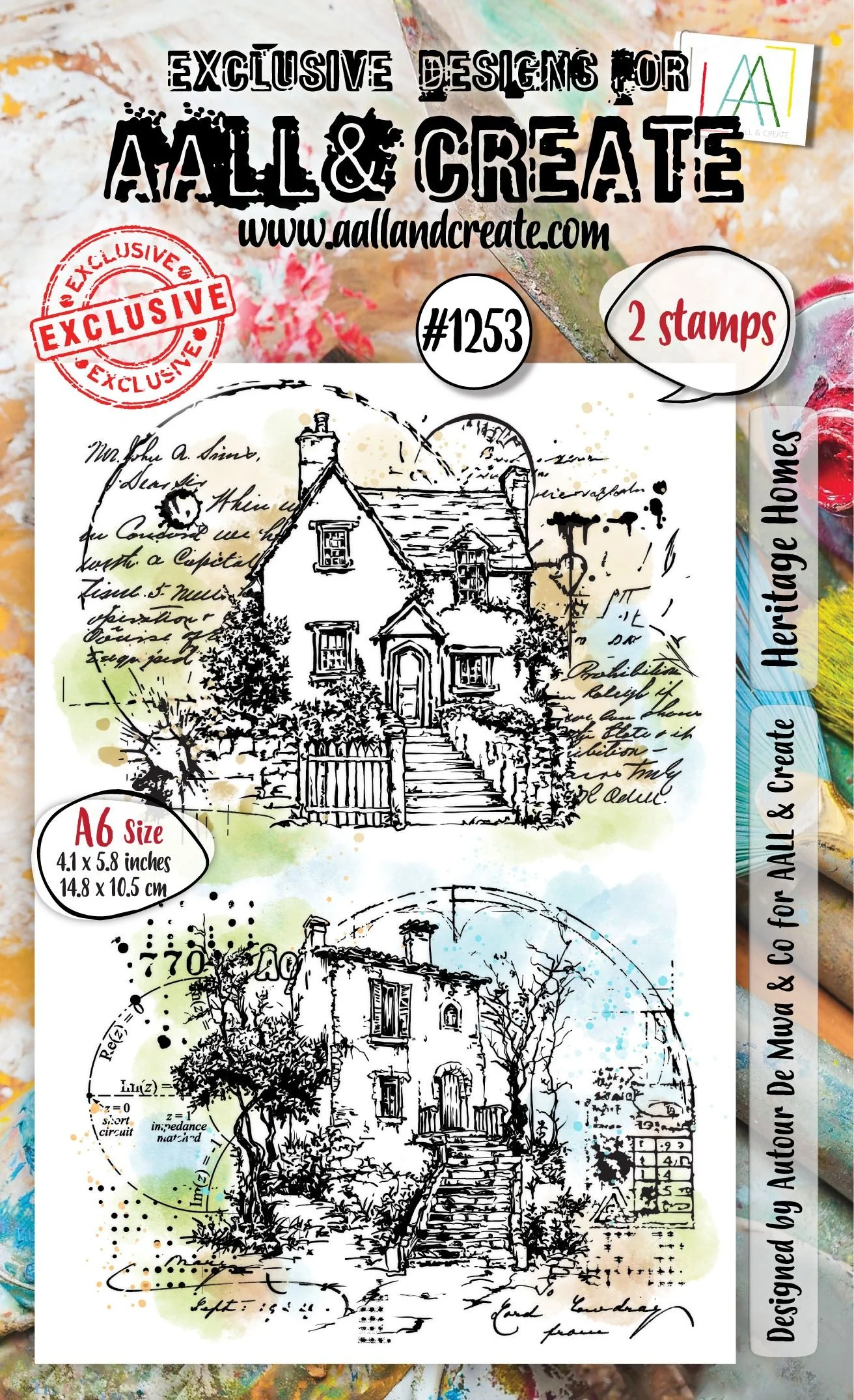 AALL And Create A6 Photopolymer Clear Heritage Homes Stamp Set - Nail Gallerys
