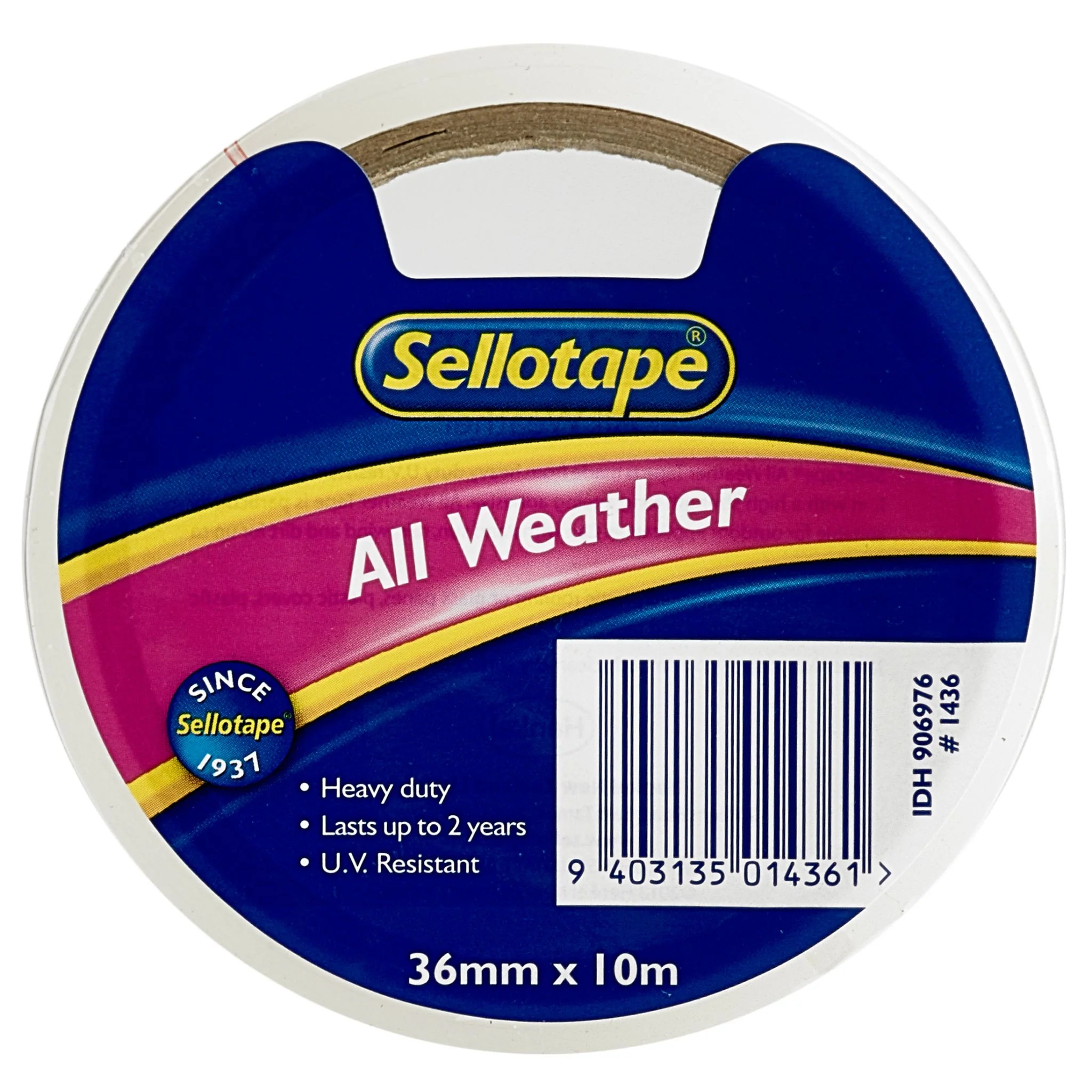 Sellotape 1436 All-weather 36mmx10m - Nail Gallerys