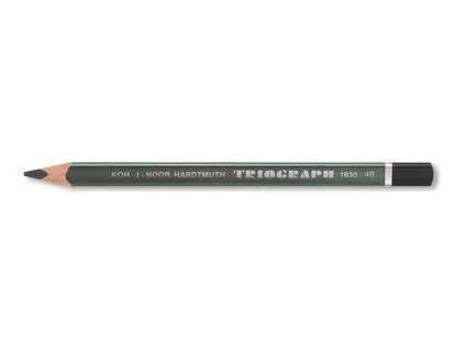 Koh-I-Noor 1830 Triograph Graphite Pencils 4B - Nail Gallerys