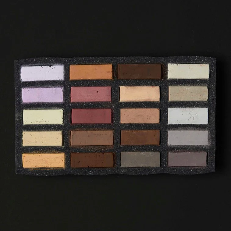 Art Spectrum Extra Soft Square Pastel Set Of 20 - Skintones - Nail Gallerys
