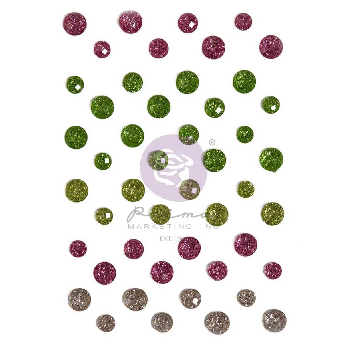 Prima Marketing Serene Petals Collection Say It In Crystals Gem Stickers 48 Pieces - Nail Gallerys
