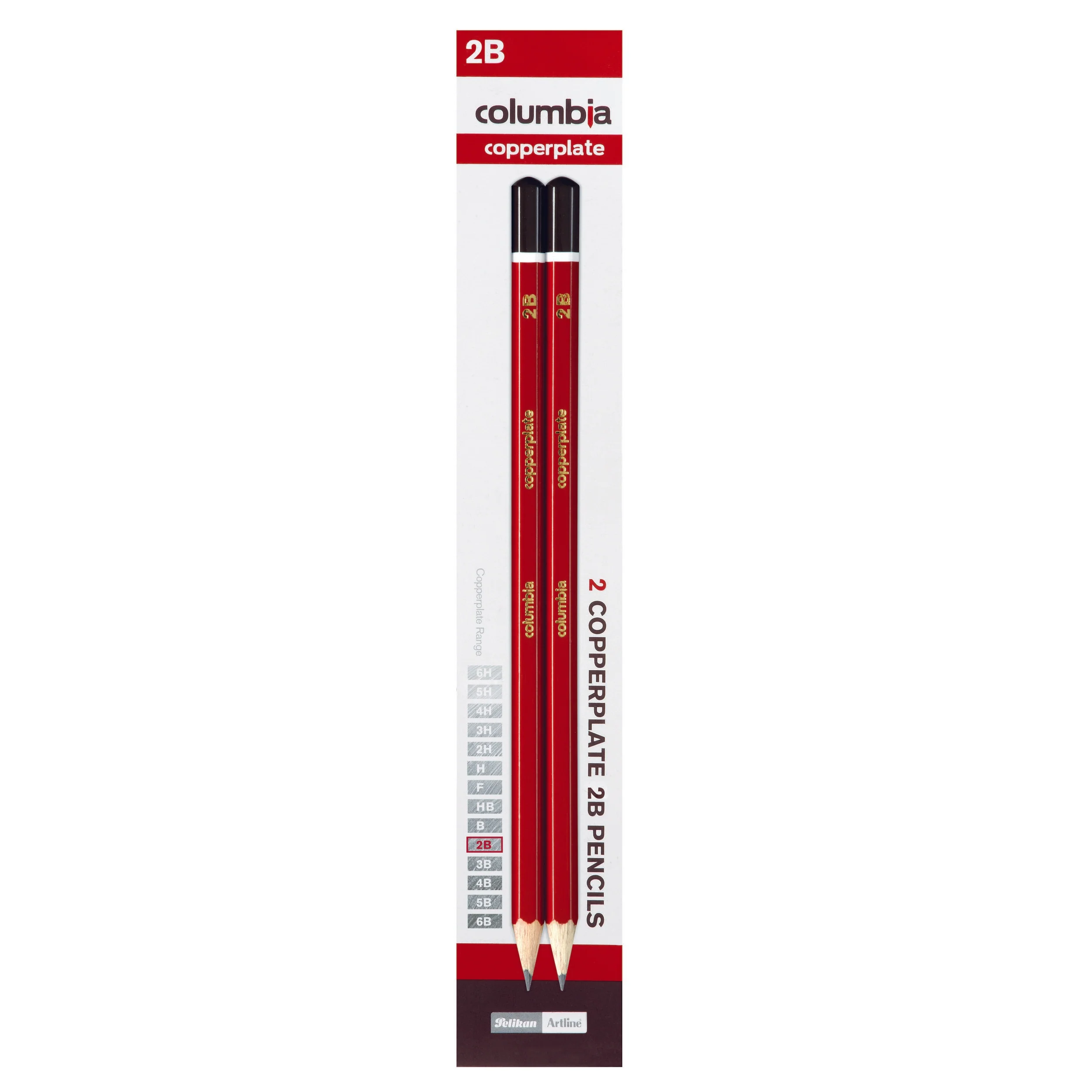 Columbia Copperplate Lead Pencil Hexagonal Pack Of 2 - Nail Gallerys