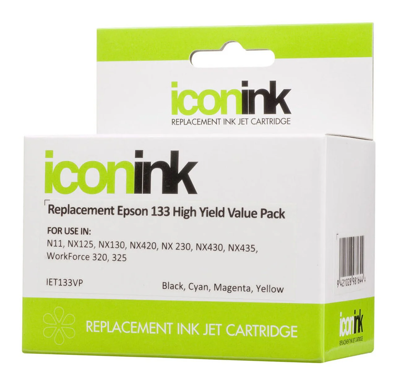 Icon Compatible Epson 133 B/c/m/y Value Pack - Nail Gallerys