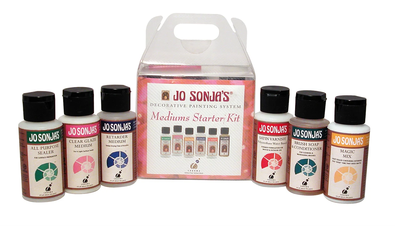Jo Sonja Mediums Starter Kit 6x60ml - Nail Gallerys