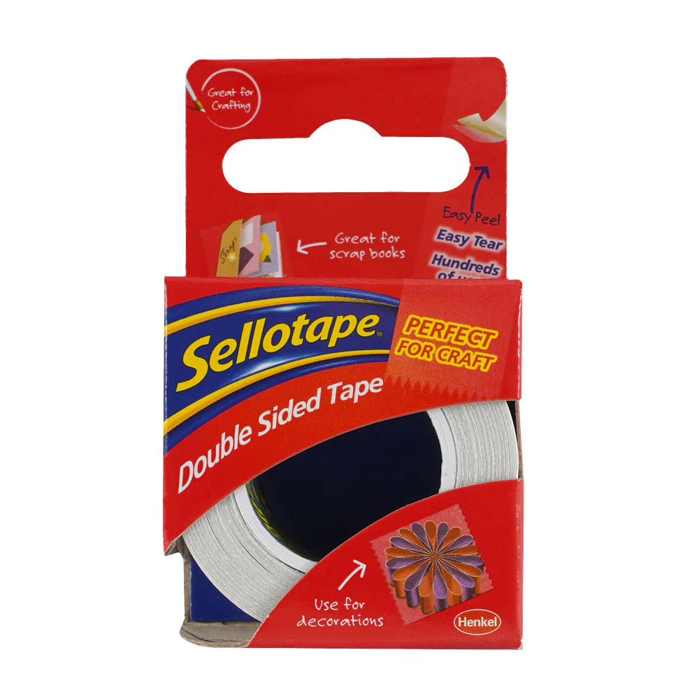 Sellotape Double Sided 15mmx5m Boxed - Nail Gallerys