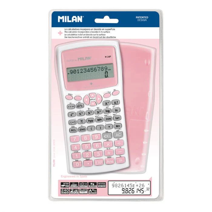 Milan M240 Antibacterial Scientific Calculator - Nail Gallerys