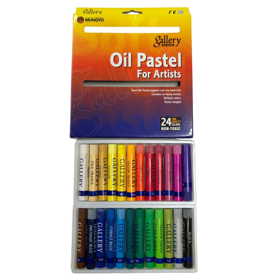 Mungyo Gallery Oil Pastels Set Of 24 - Nail Gallerys