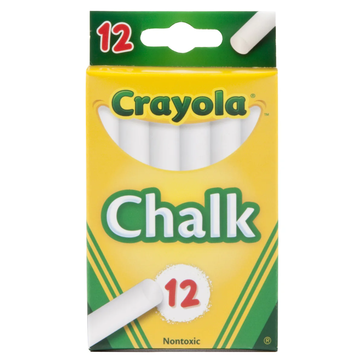 Crayola White Chalk Pack of 12 - Nail Gallerys