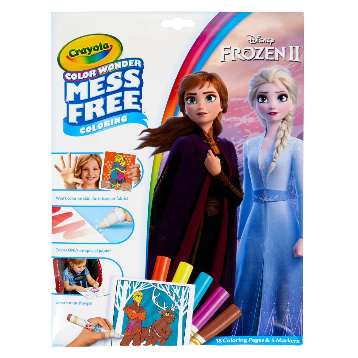Crayola Frozen II Colour Wonder Colouring Book with Markers - Nail Gallerys