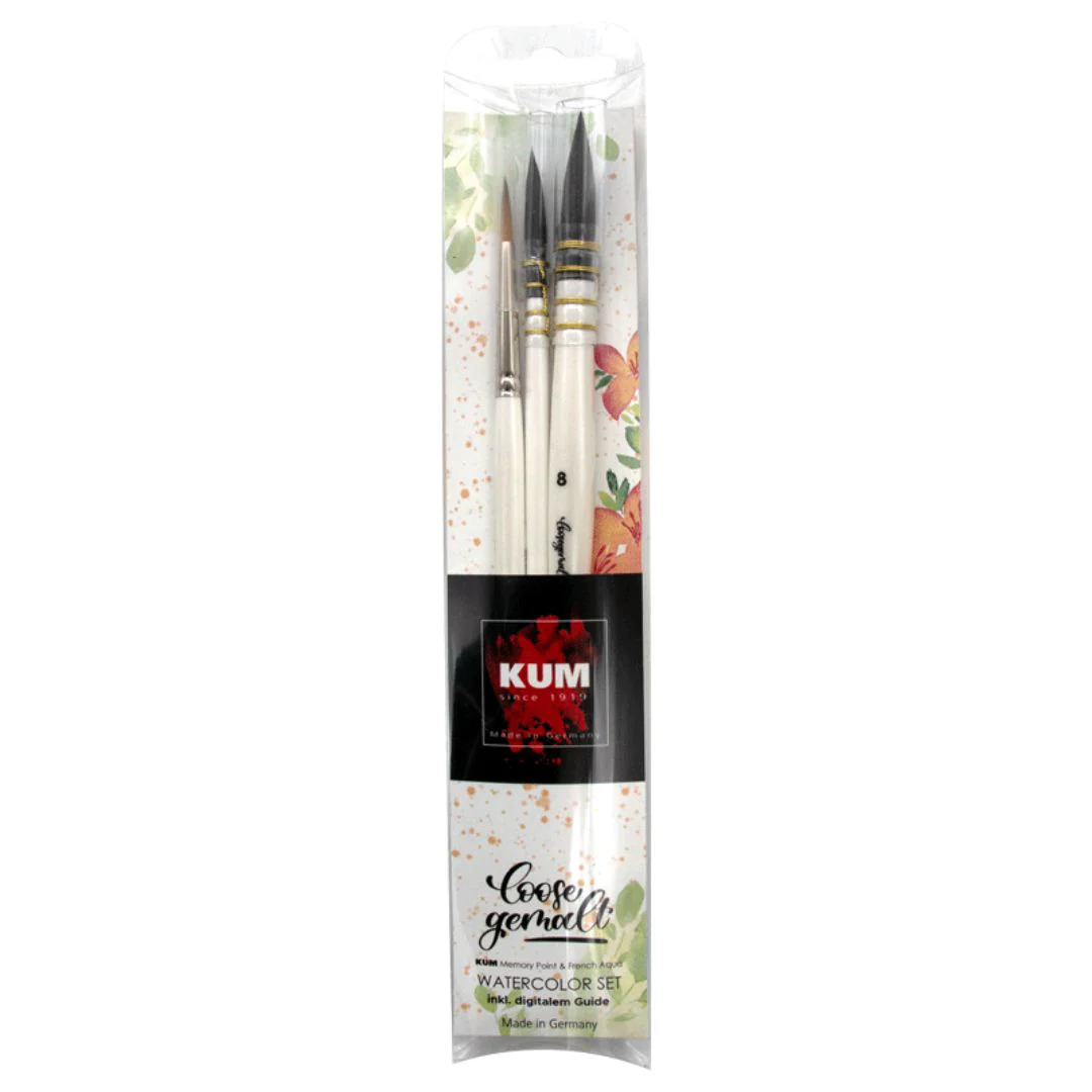 Kum Germalt Loose Watercolour Brush Set - Nail Gallerys