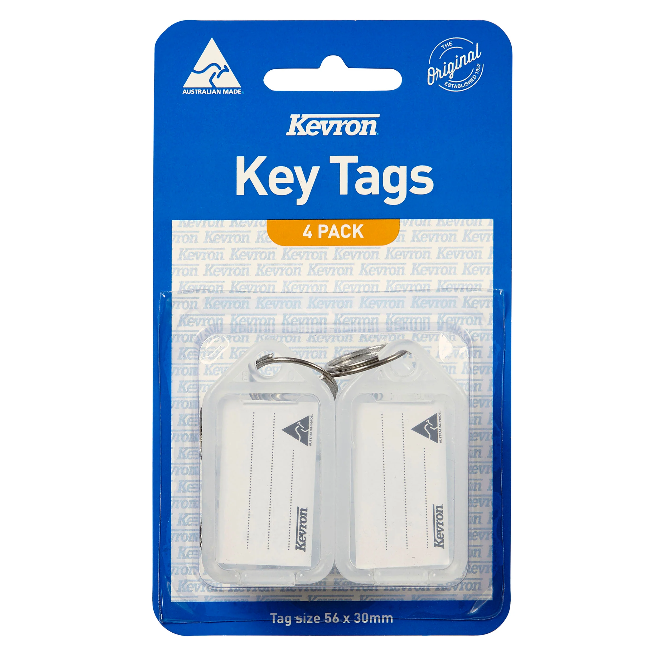 Kevron Id5 Keytags Clear Pack Of 4 - Nail Gallerys