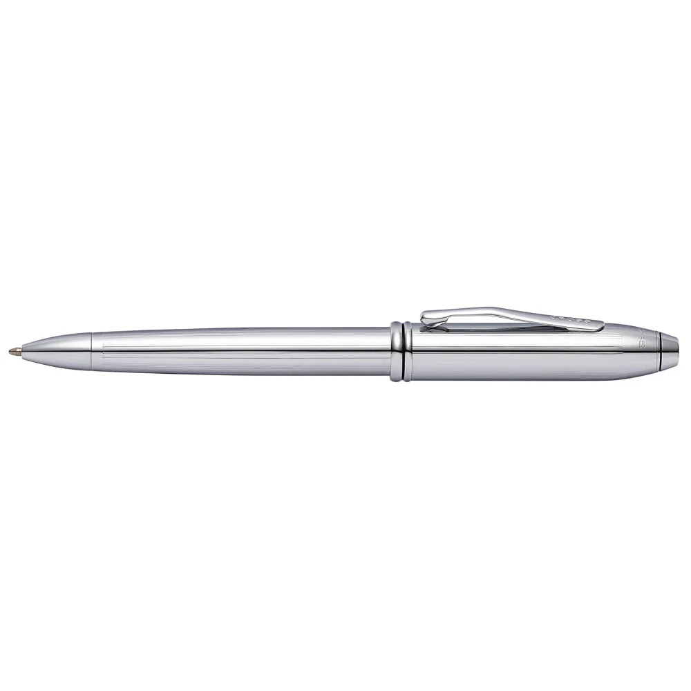 Cross Townsend Lustrous Chrome Medium Nib Ballpoint Pen - Nail Gallerys