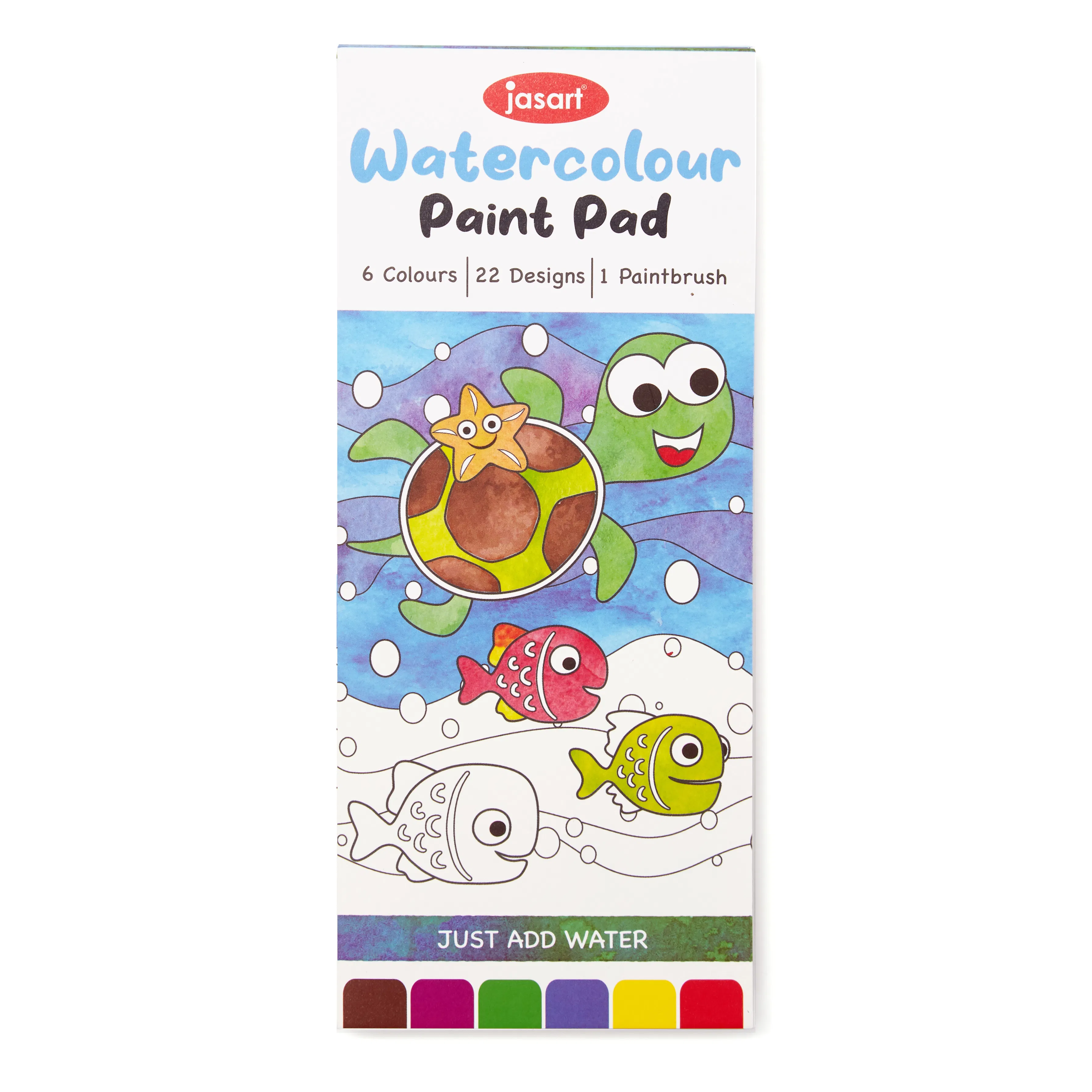 Jasart Watercolour 190x80mm Paint Pad - Nail Gallerys