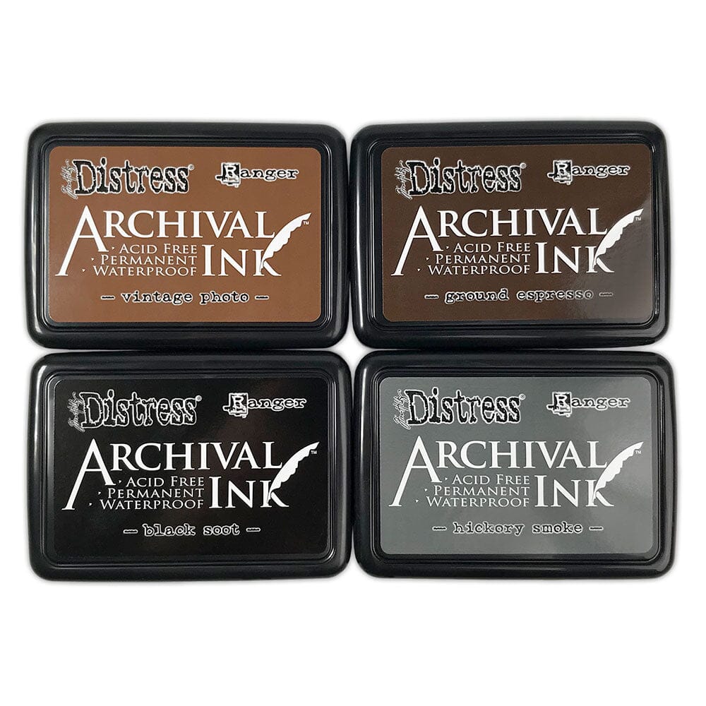 Ranger Basics Distress Archival Ink Set of 4 - Nail Gallerys