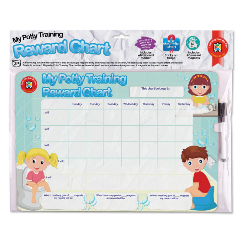 Learning Can Be Fun My Potty Training Magnetic Reward Chart - Nail Gallerys