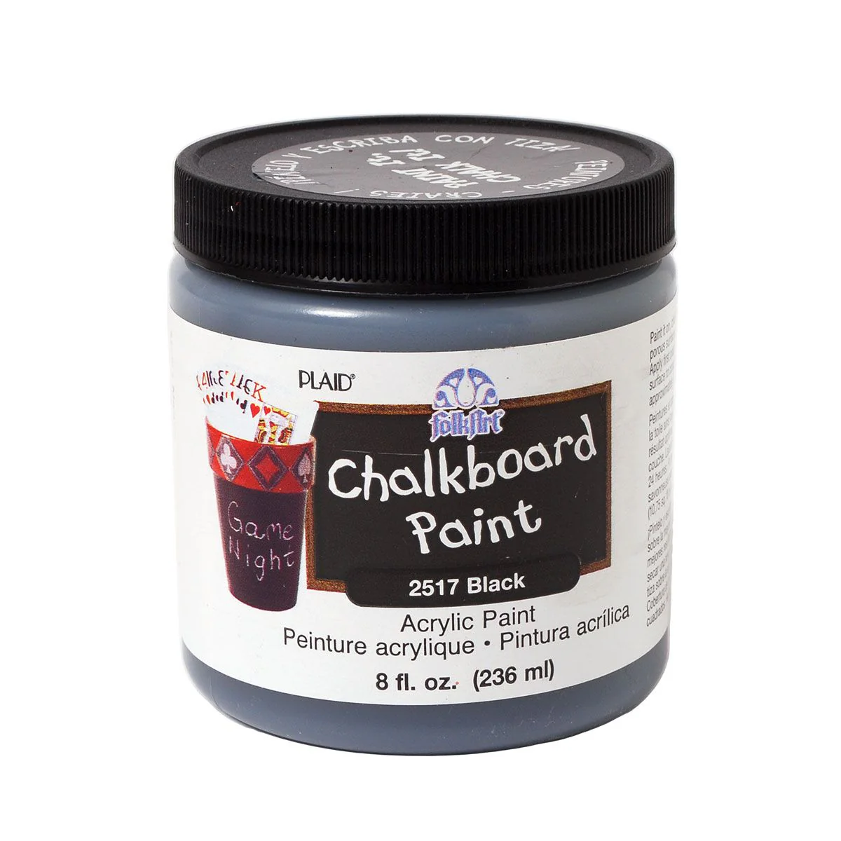 FolkArt Chalkboard 236ml Black Paint - Nail Gallerys