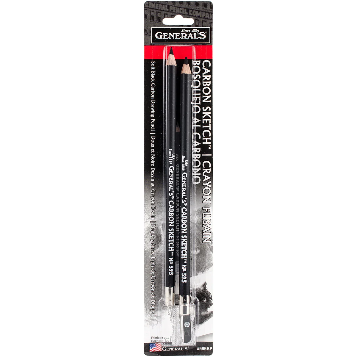 General's 595 Carbon Sketch Pencils Soft Pack of 2 - Nail Gallerys