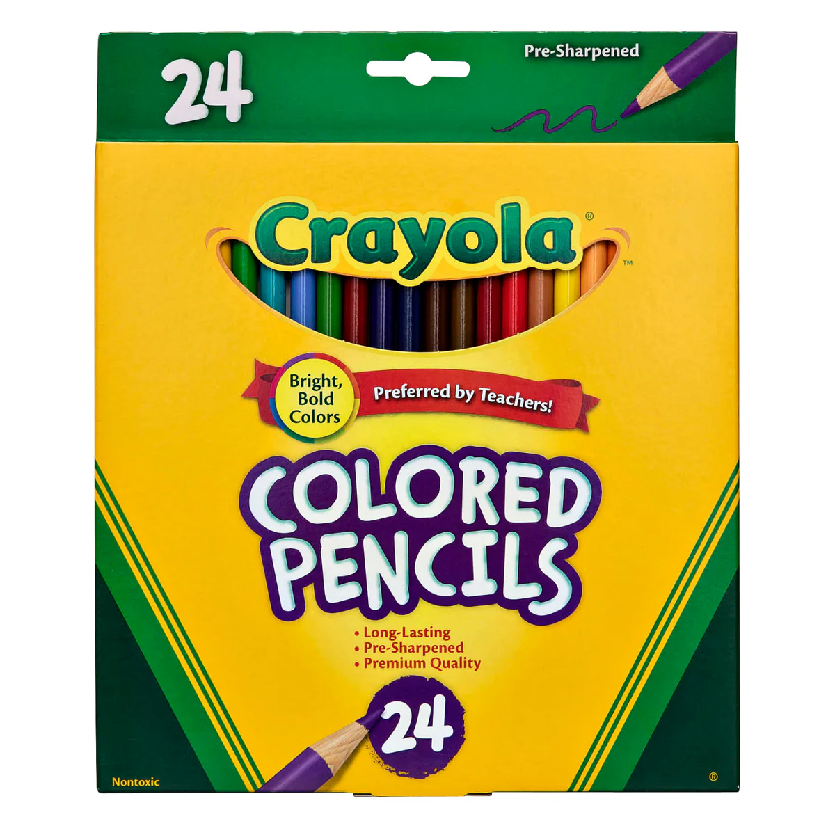 Crayola Full Size Colouring Pencils Pack of 24 - Nail Gallerys