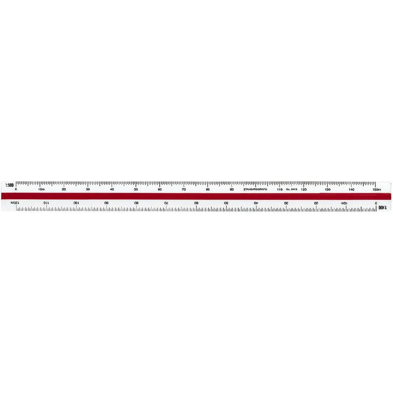 Standardgraph Tri Scale Architect Ruler - Nail Gallerys