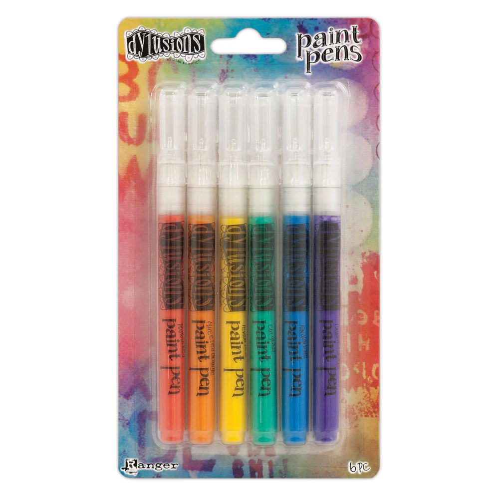 Ranger Dylusions Basics Paint Pens Set of 6 - Nail Gallerys