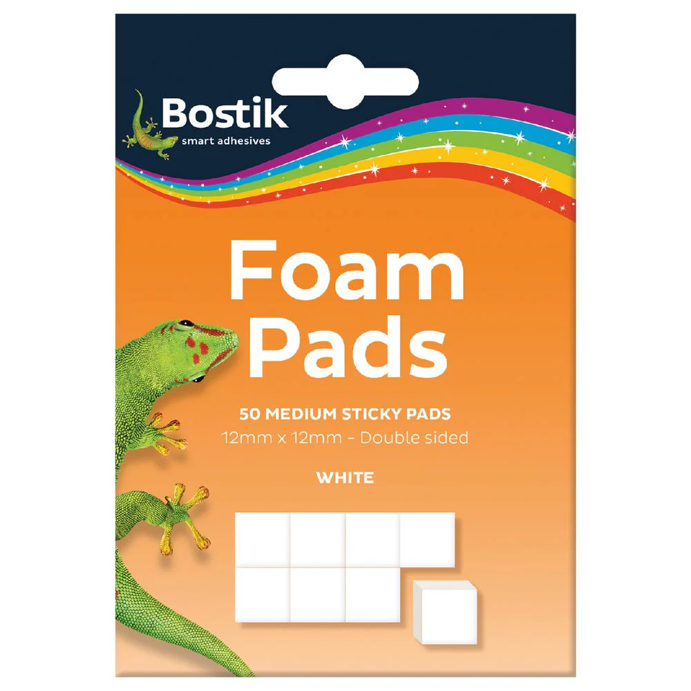 Bostik Medium Foam Pads Pack Of 50 - Nail Gallerys