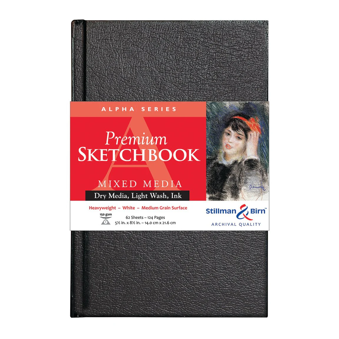 Stillman & Birn Alpha Hardback Sketchbooks 150gsm White Vellum 62 Sheets - Nail Gallerys