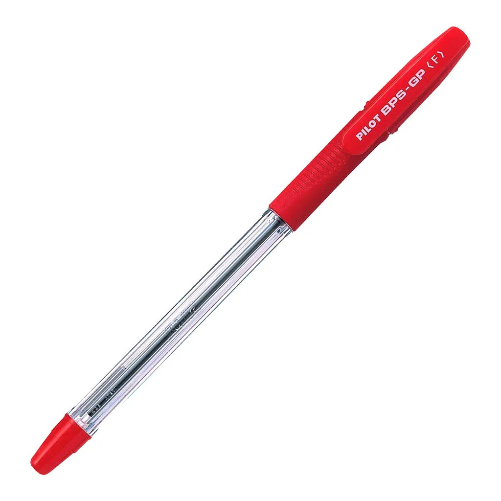 Pilot Bps-gp Ballpoint Pen Fine Red - Pack Of 12 - Nail Gallerys