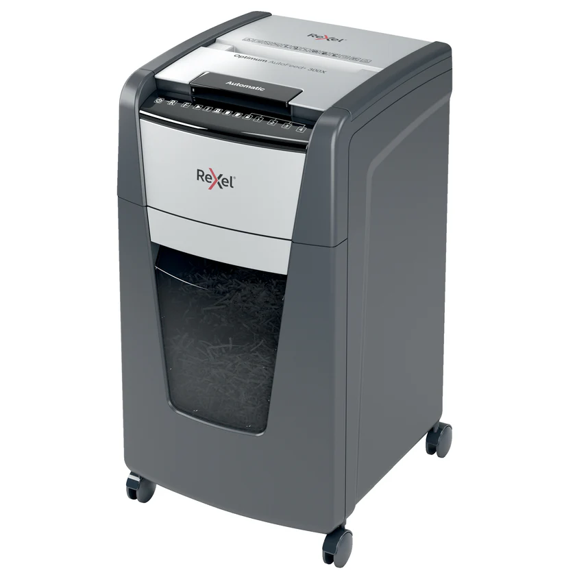 Rexel Optimum Autofeed Shredder 300X Cross Cut - Nail Gallerys