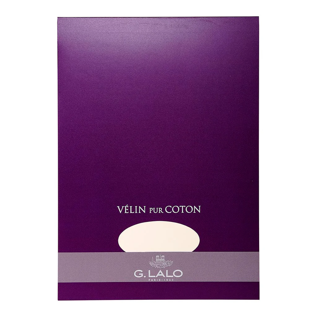 G Lalo Velin pur Coton Creme Writing Pads - Nail Gallerys