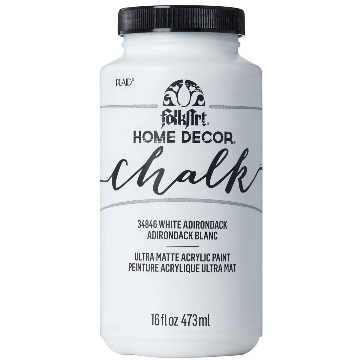 FolkArt Home Decor Chalk 473ml White Adirondack Paint - Nail Gallerys