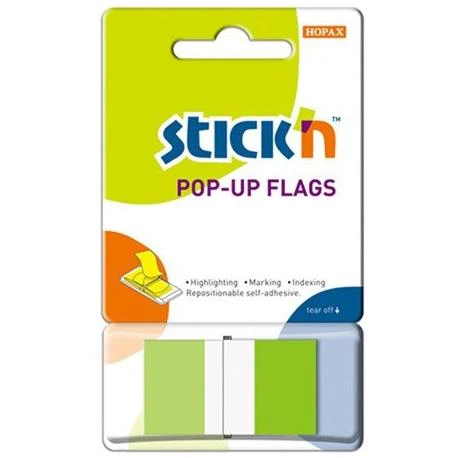 Stick'n Pop Up Flags 45x12mm 50 Sheets - Nail Gallerys