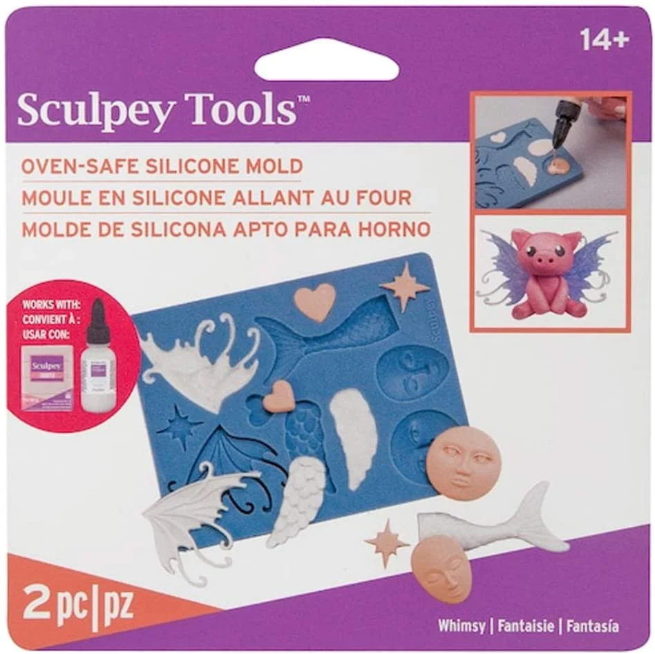 Sculpey Silicone Bakeable Mold - Whimsy - Nail Gallerys