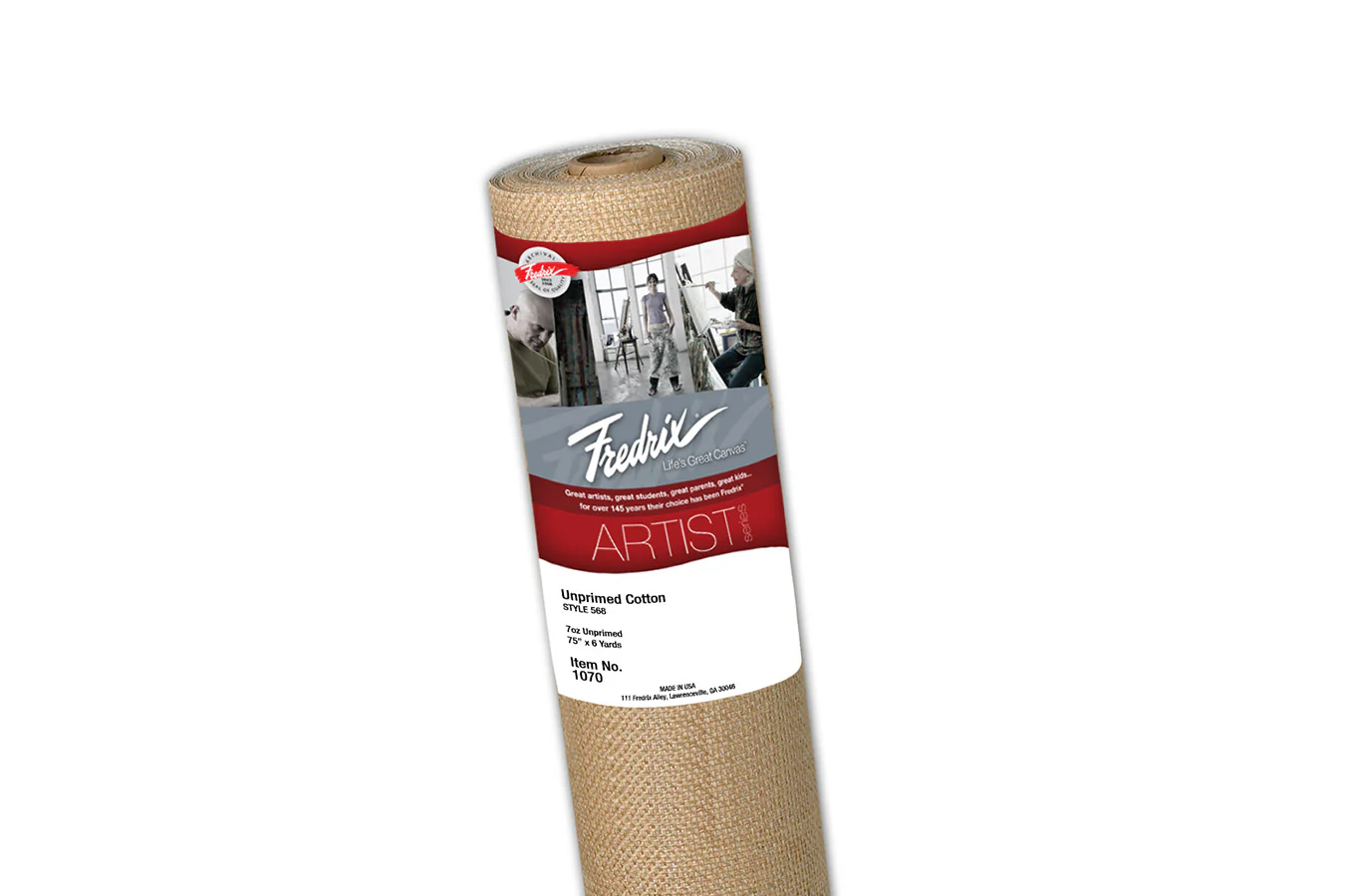 Fredrix 568 Unprimed Canvas Roll 52 Inch x 6 Yard - Nail Gallerys