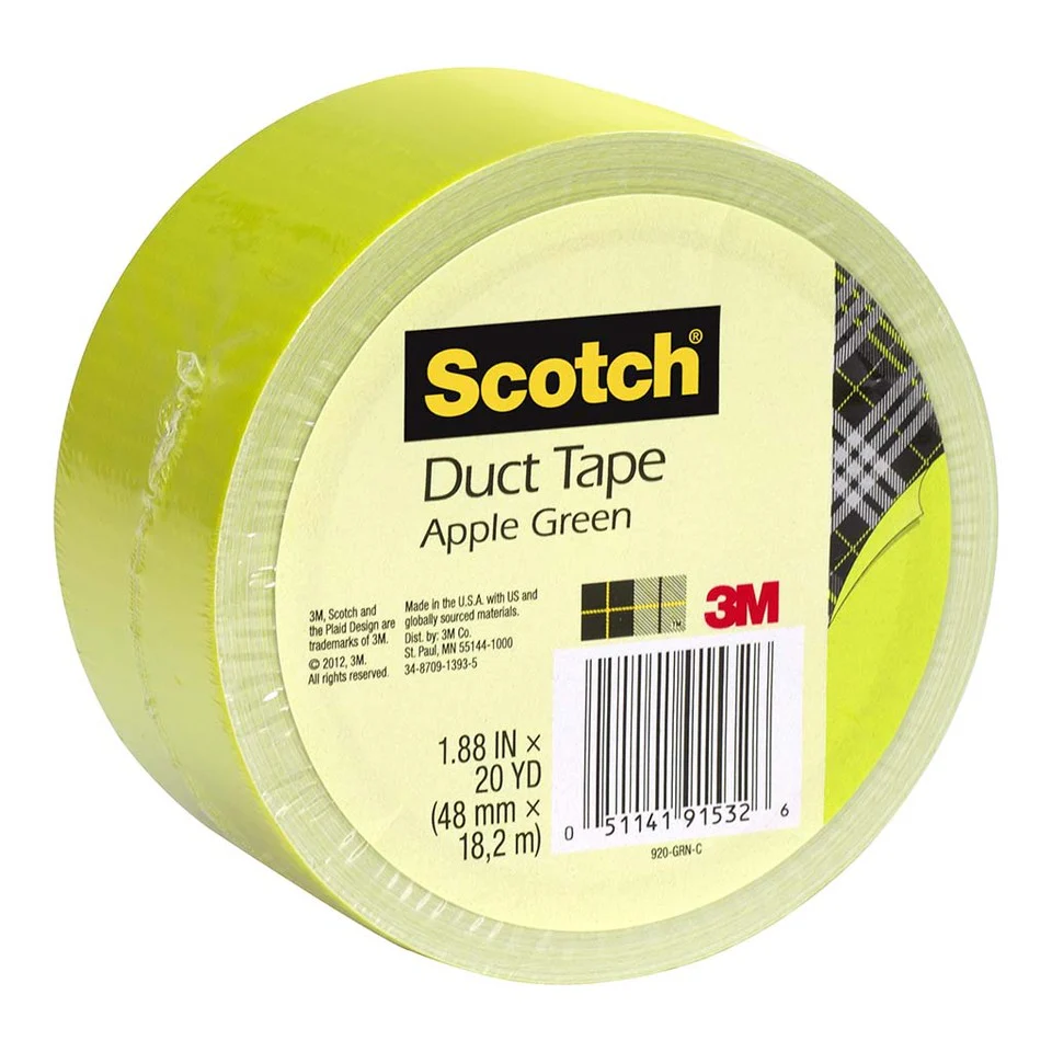 Scotch Duct Tape 920-grn 48mm X 18.2m Green Apple - Nail Gallerys