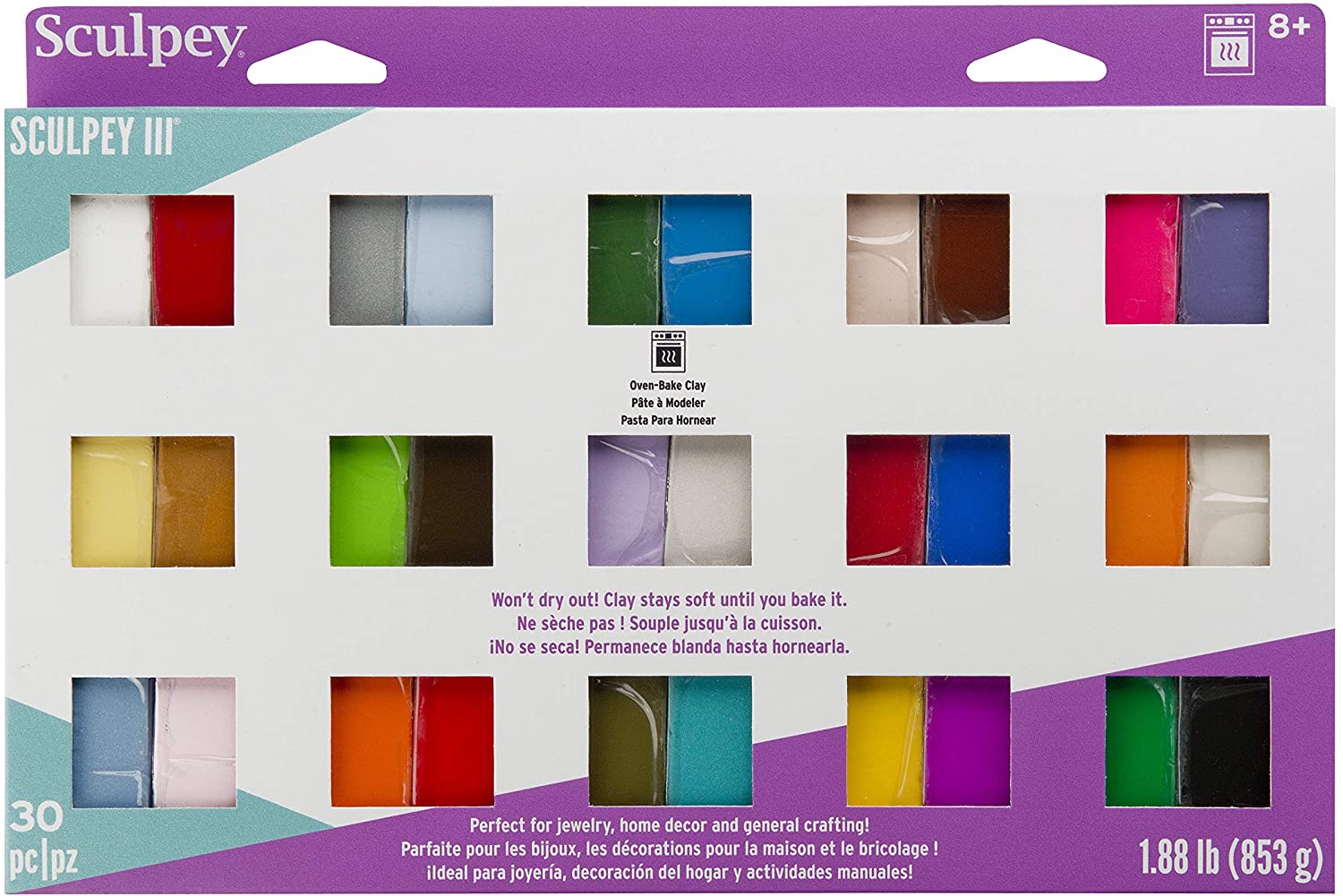 Sculpey III Pack 30 X 28g - Nail Gallerys