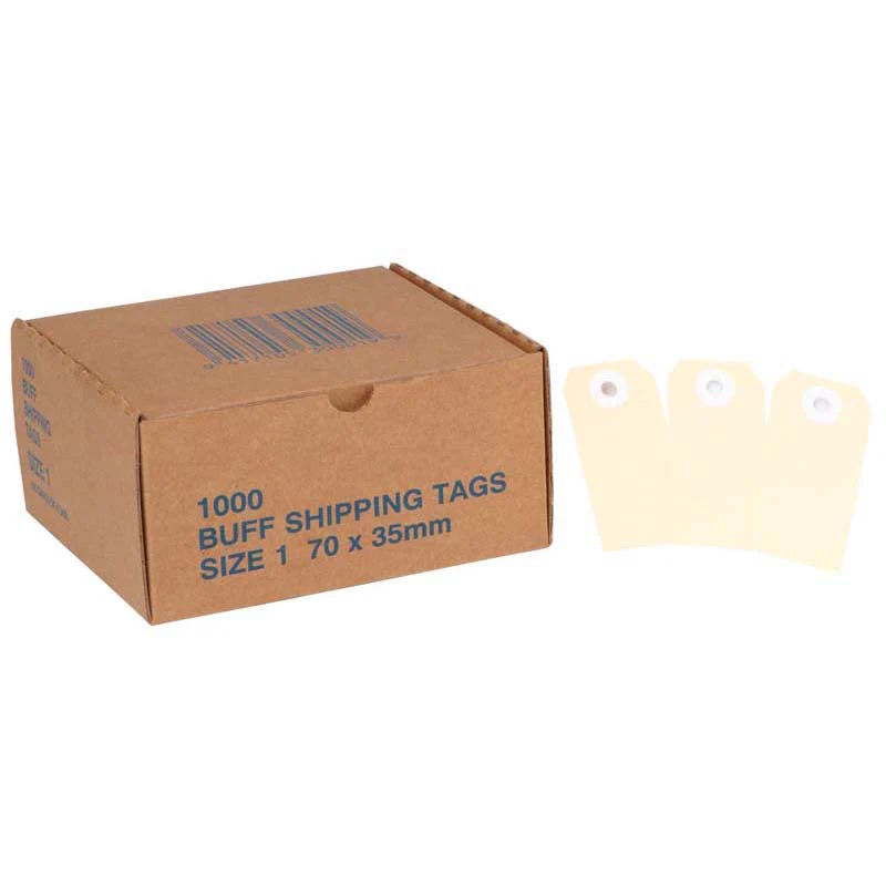 Globe Manilla Tags No.1 70x35mm Box Of 1000 - Nail Gallerys