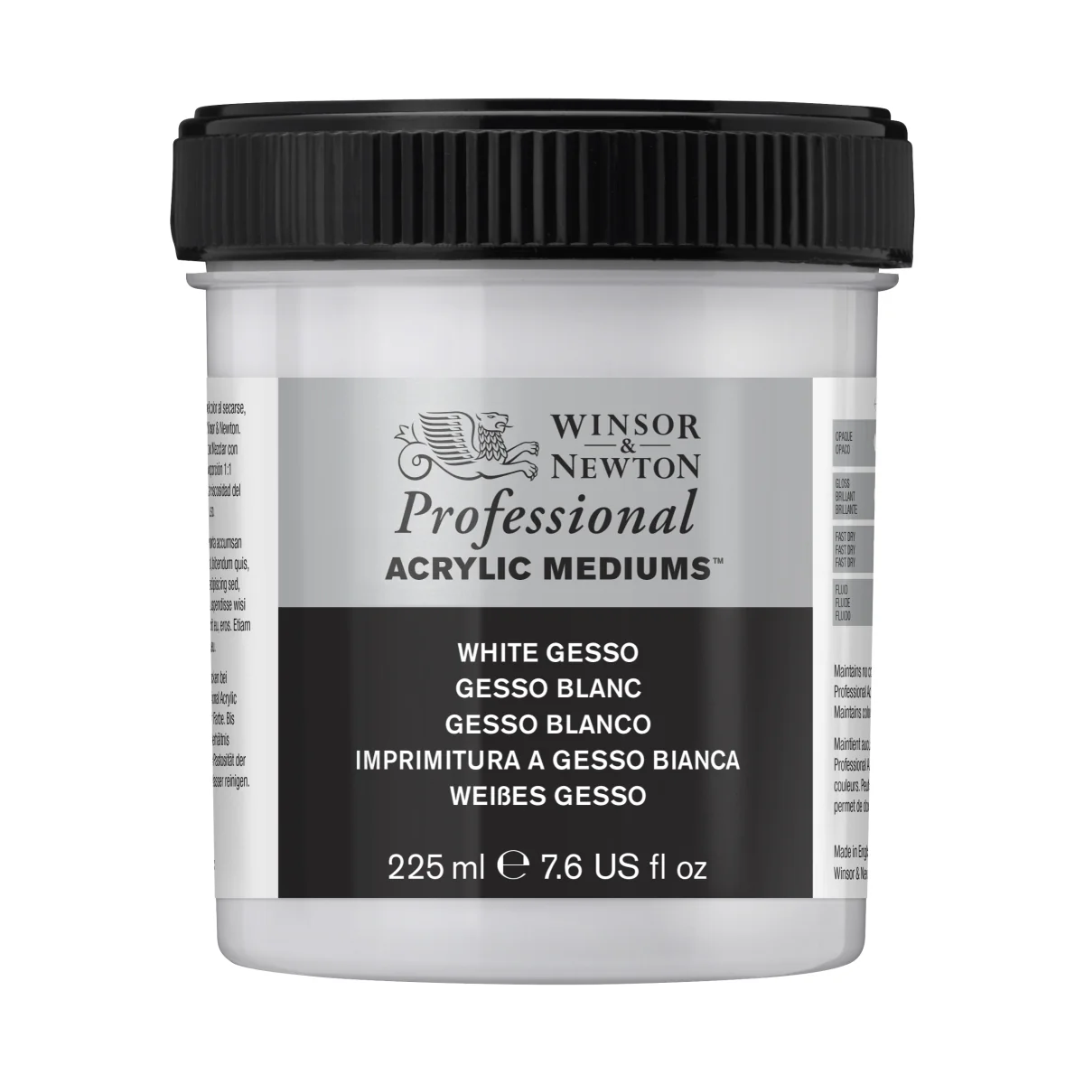 Winsor & Newton Professional White Gesso Acrylic Mediums - Nail Gallerys