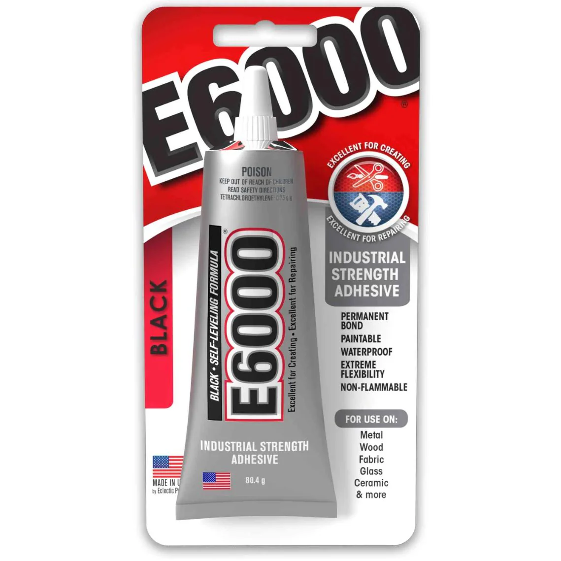 E6000 Crystal Clear Glue Black 59.1ML - Nail Gallerys