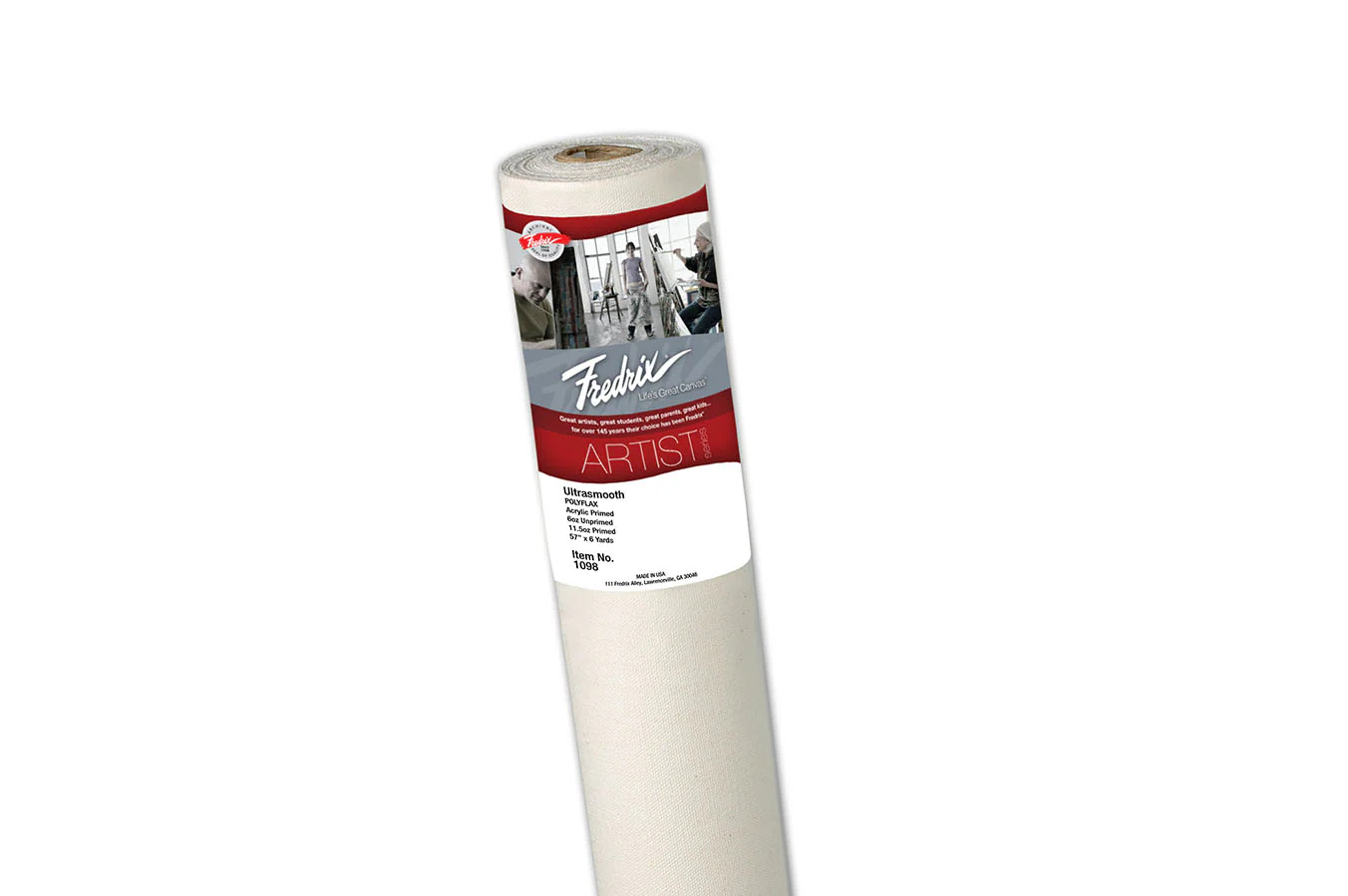 Fredrix Ultrasmooth Polyflax Canvas Roll 57 Inch X 6 Yard - Nail Gallerys