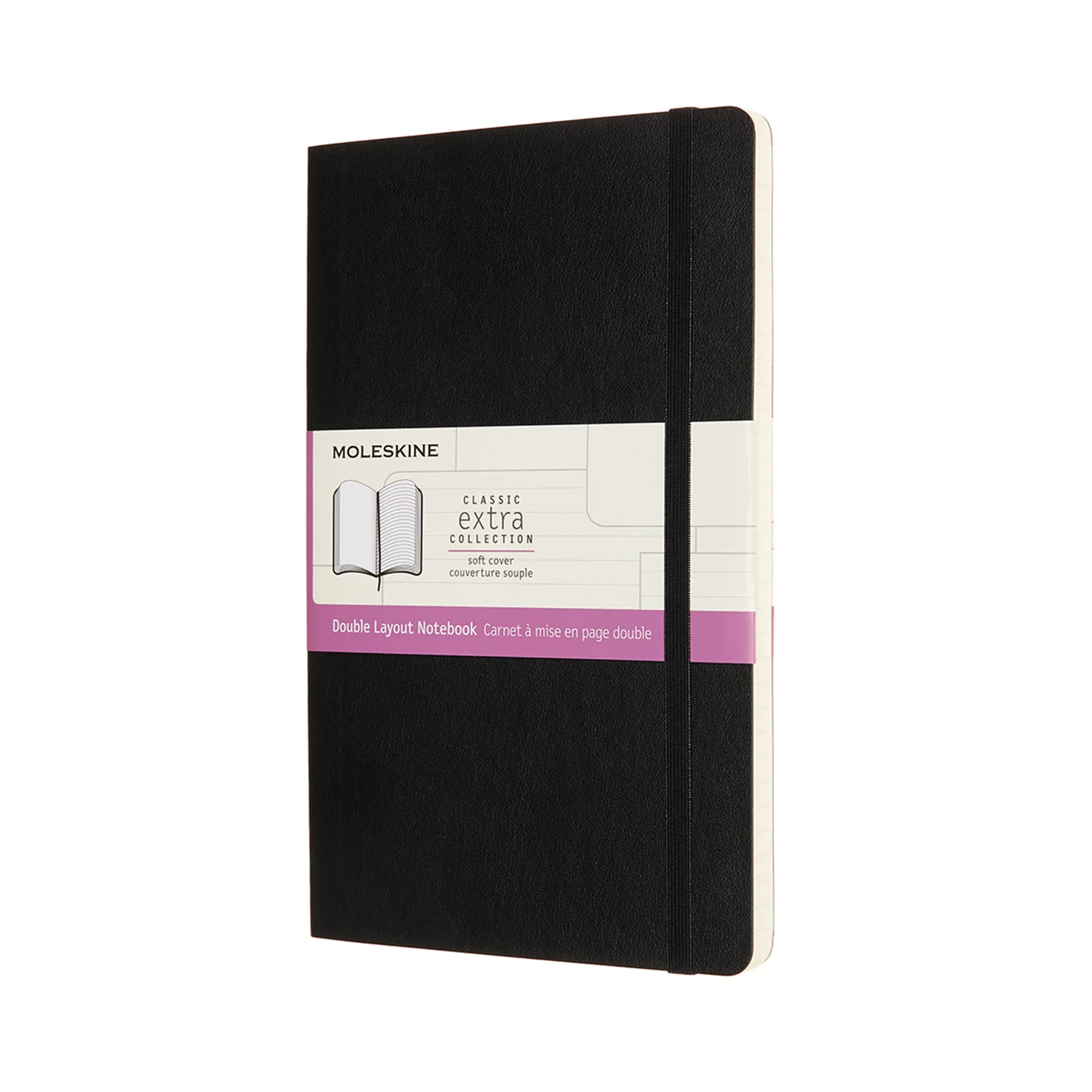 Moleskine Black Large Ruled + Plain Soft Cover Notebook - Nail Gallerys