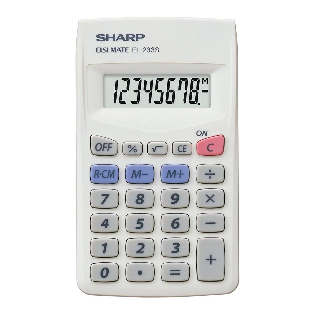 Sharp EL-233SBN Pocket Calculator - Nail Gallerys