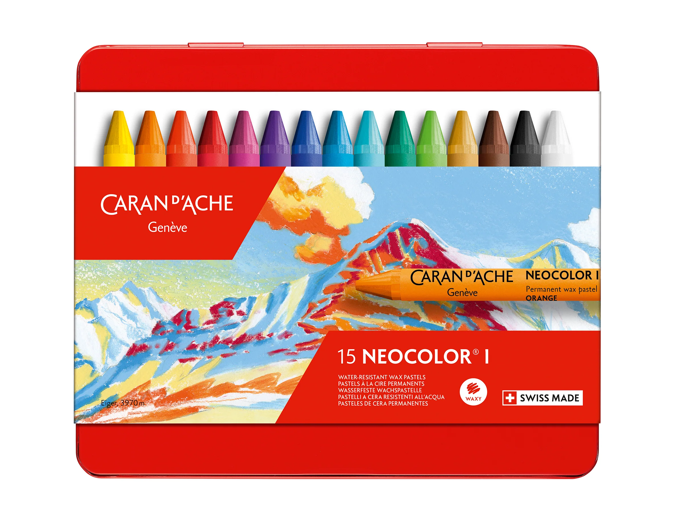 Caran D'ache Neocolor 1 Oil Pastel Set Of 15 - Nail Gallerys