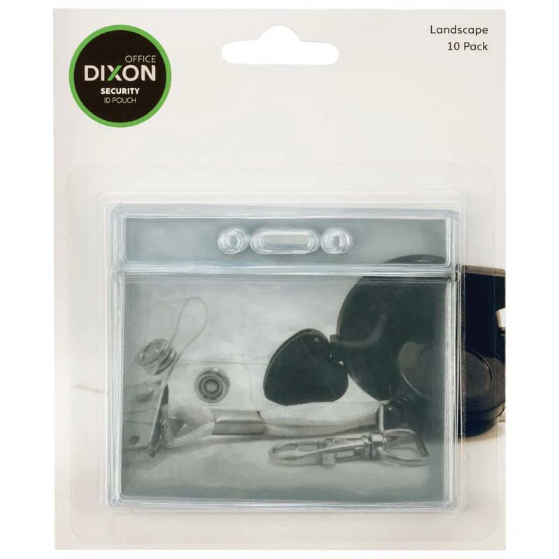 Dixon Id Pouch Landscape Pack Of 10 Soft Clear - Nail Gallerys