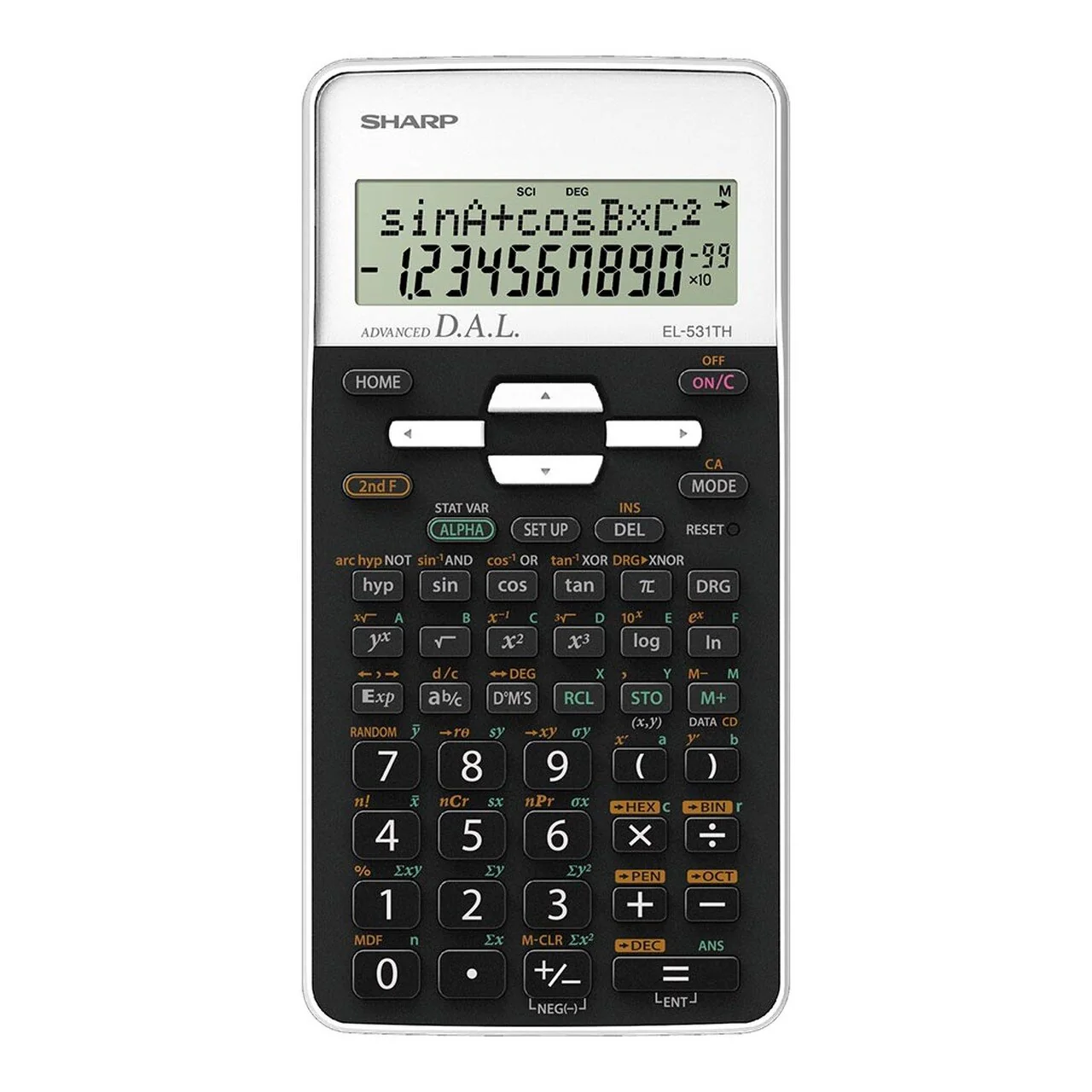 Sharp EL-531THBWH Scientific Calculator With Cover - Nail Gallerys