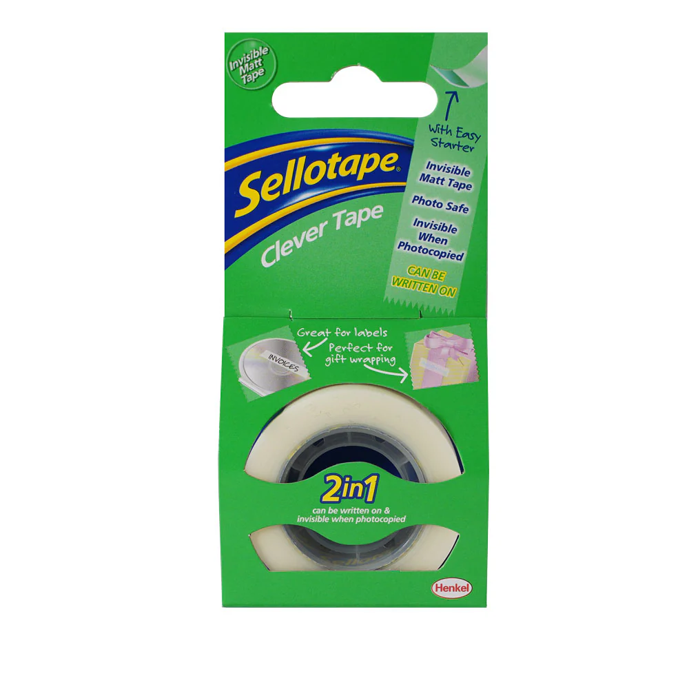 Sellotape Clever Tape 18mmx25m Boxed - Nail Gallerys